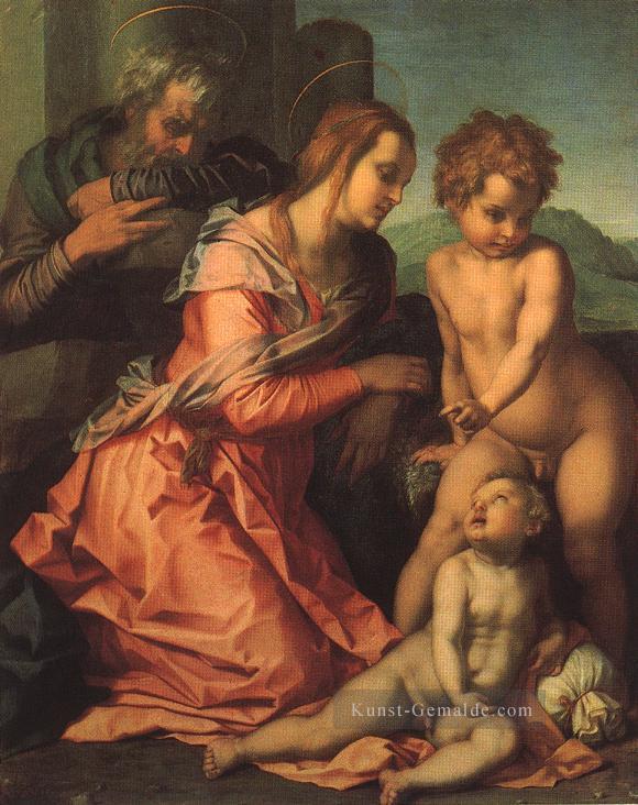 Heilige Familie Renaissance Manierismus Andrea del Sarto Ölgemälde